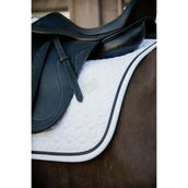 Kentucky Tapis de Selle Glitter Rope Dressage Blanc/Noir