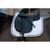 Kentucky Tapis de Selle Glitter Rope Dressage blanc/marine