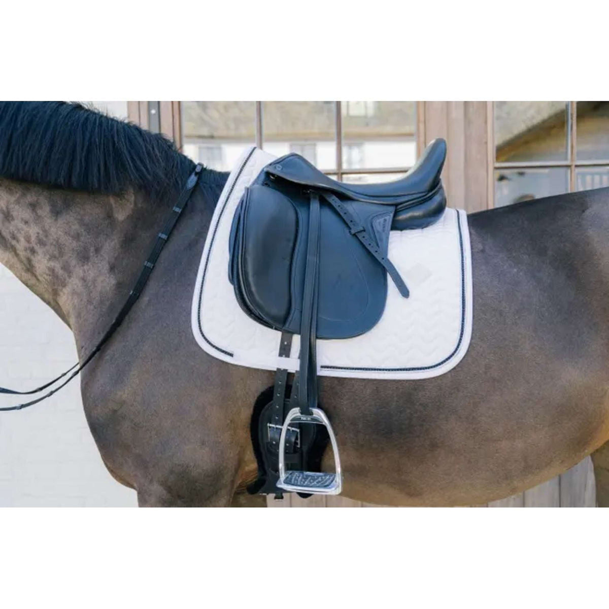 Kentucky Tapis de Selle Metal Chain Dressage Blanc