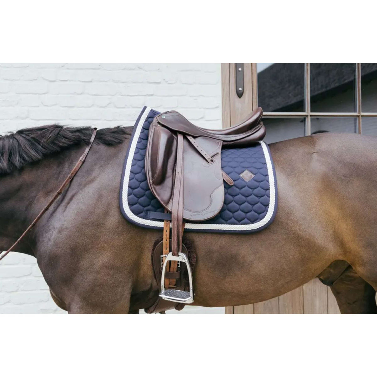 Kentucky Tapis de Selle Plaited Dressage Marin