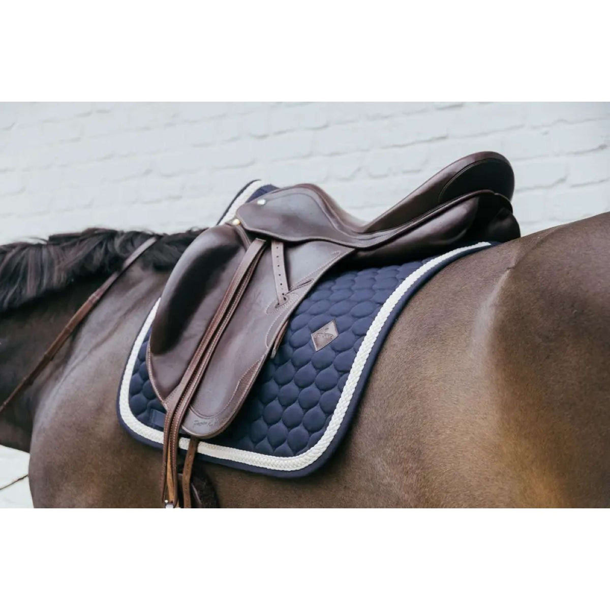 Kentucky Tapis de Selle Plaited Dressage Marin