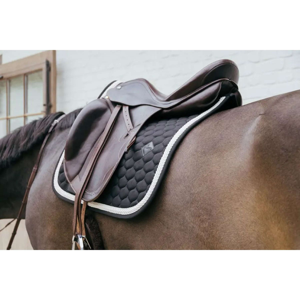 Kentucky Tapis de Selle Plaited Dressage Noir