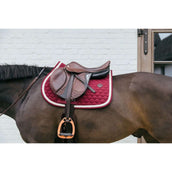 Kentucky Horsewear Tapis de Selle Plaited de Saut Bordeaux