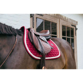 Kentucky Horsewear Tapis de Selle Plaited de Saut Bordeaux