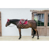 Kentucky Horsewear Tapis de Selle Plaited de Saut Bordeaux