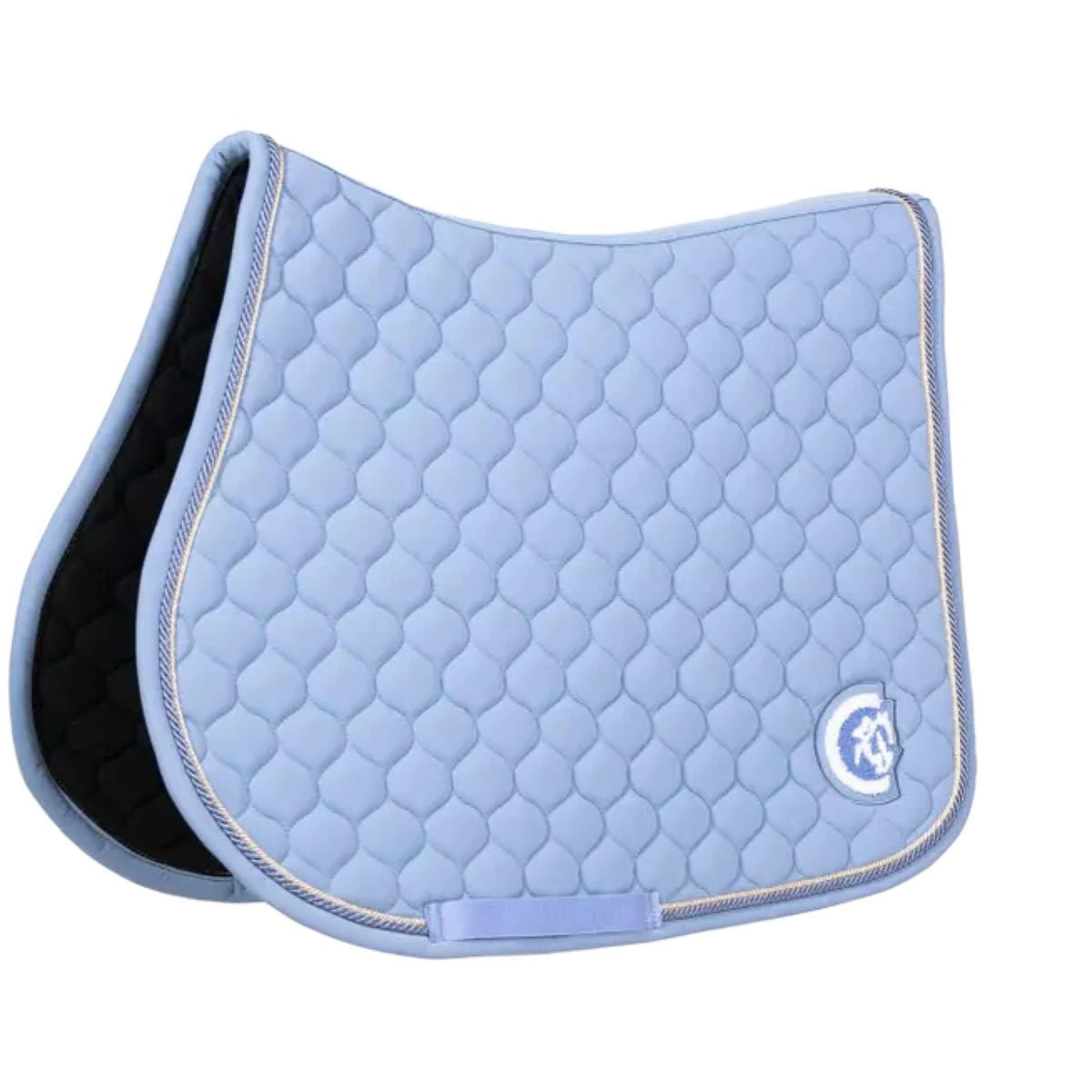 Kentucky Horsewear Tapis de Selle Onion Quilt 3D Logo de Saut Bleu Clair