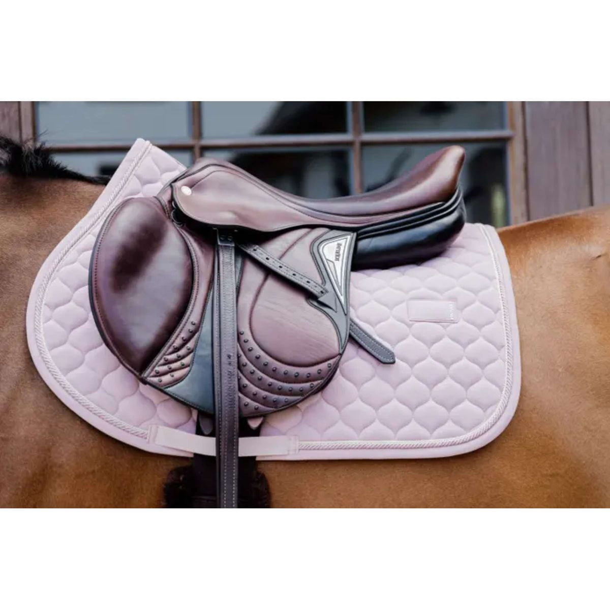 Kentucky Horsewear Tapis de Selle Onion Quilt de Saut Rose clair