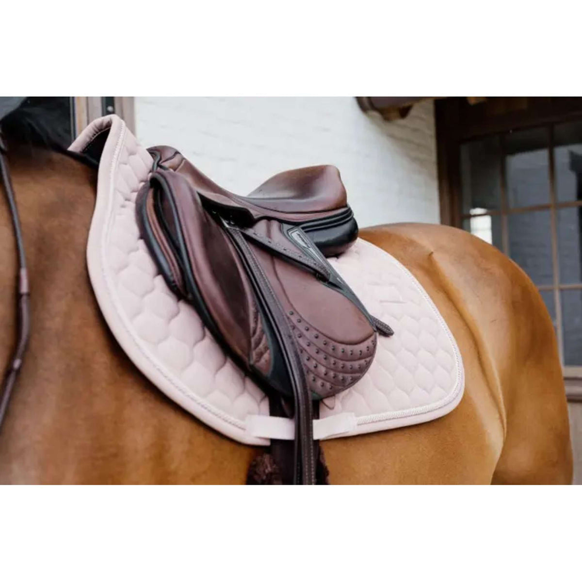 Kentucky Horsewear Tapis de Selle Onion Quilt de Saut Rose clair