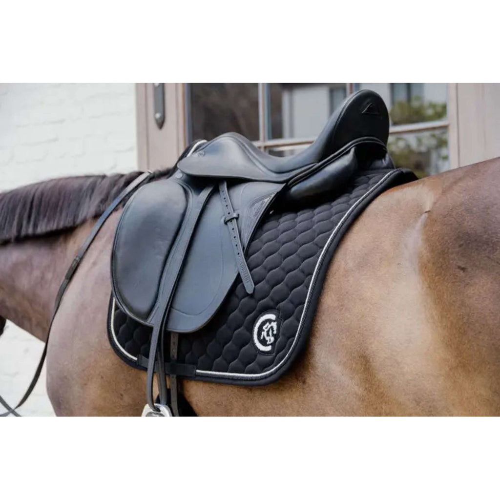 Kentucky Horsewear Tapis de Selle Onion Quilt 3D Logo Dressage Noir