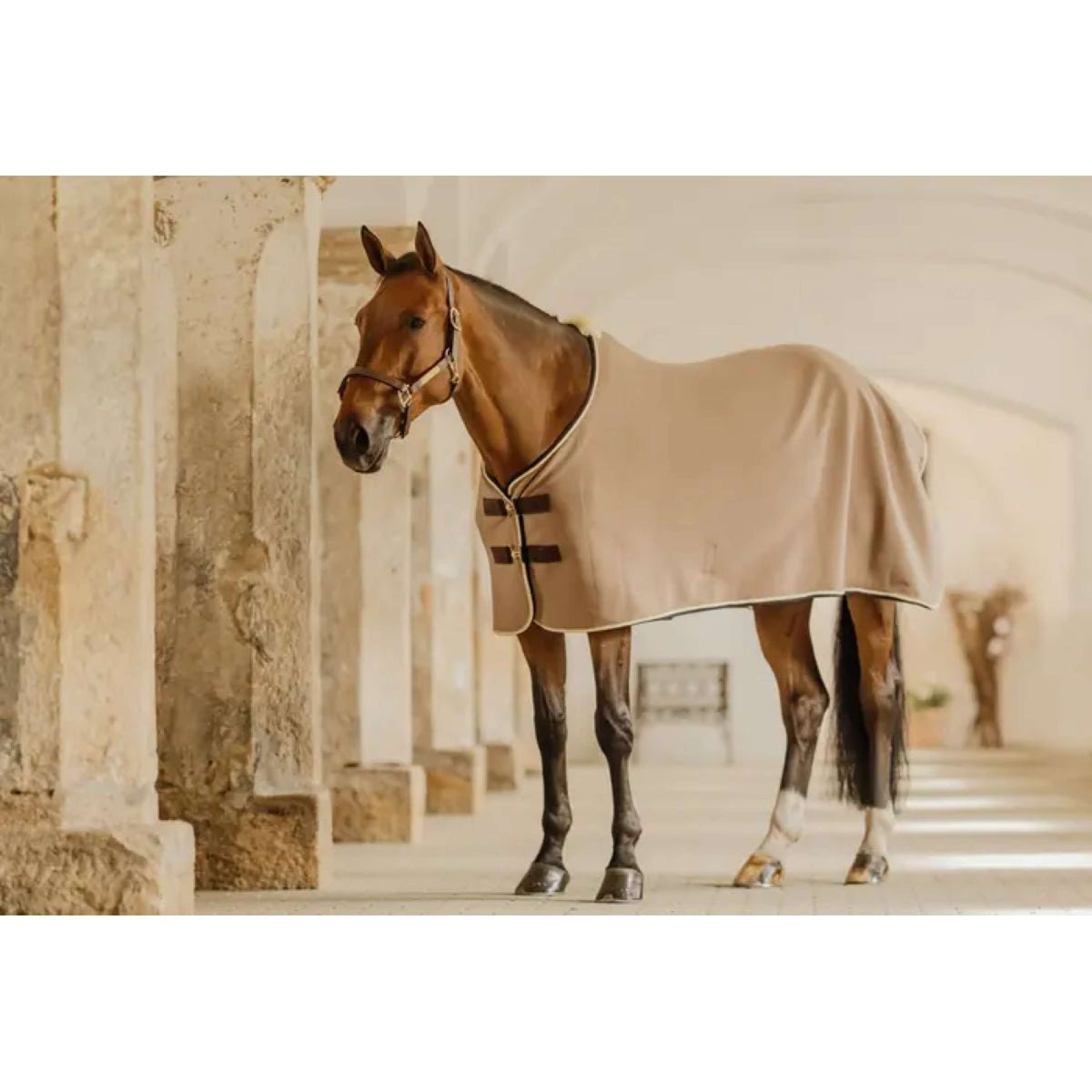 Kentucky Horsewear Couverture Polaire Show Vegan Wool Beige