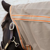Kentucky Horsewear Couverture Anti-Mouches Comfort Mesh Beige/Orange