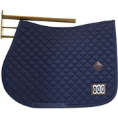 Kentucky Porte-Selle Metal avec Tapis de Selle Support Steel Gold