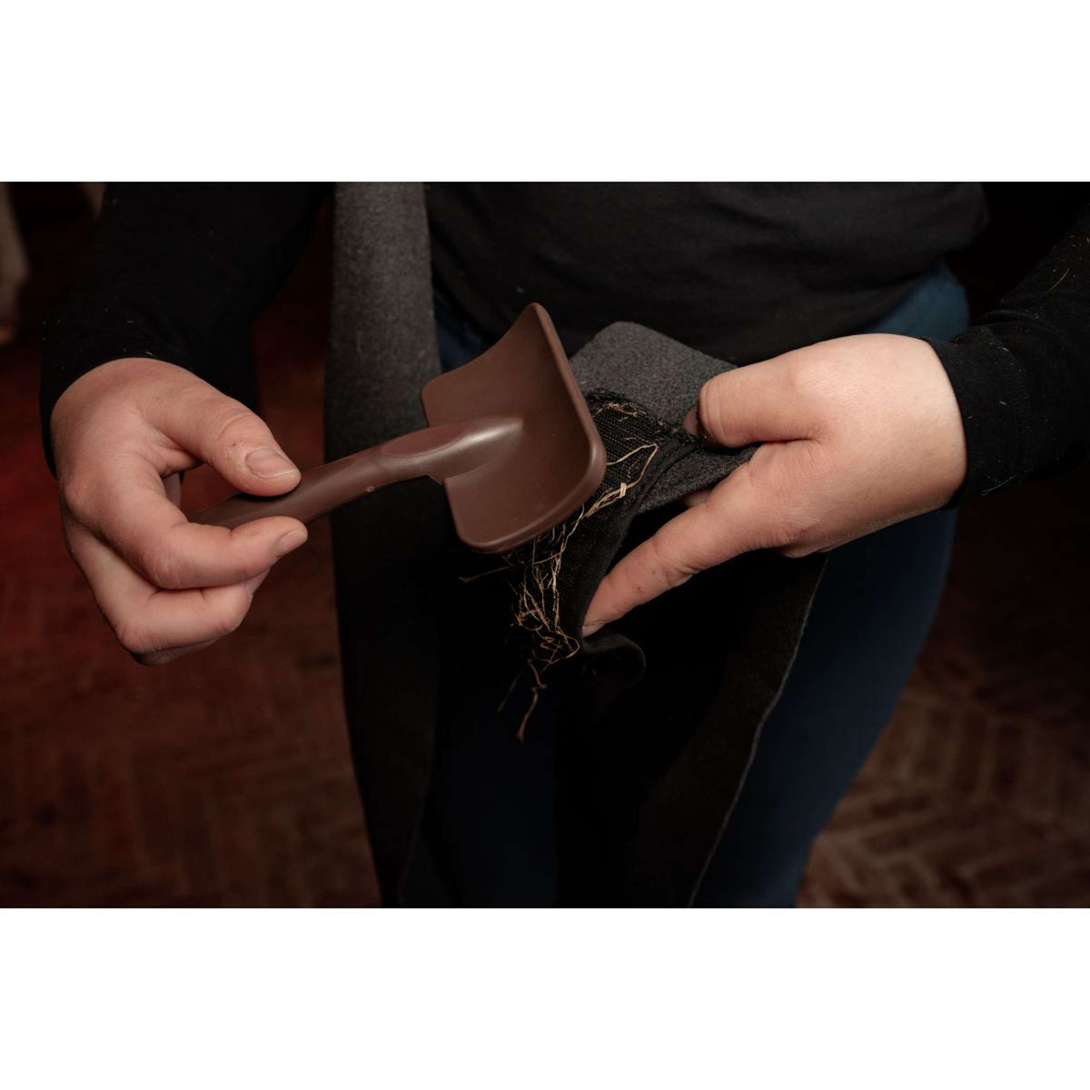 Grooming Deluxe by Kentucky Velcro Cleaning Brush Marron