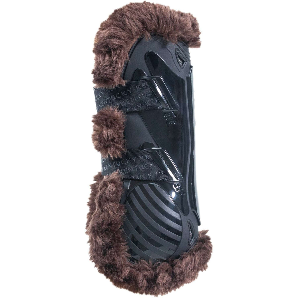 Kentucky Horsewear Protèges-Tendons Bamboo Elastic Vegan Sheepskin Noir/Beige