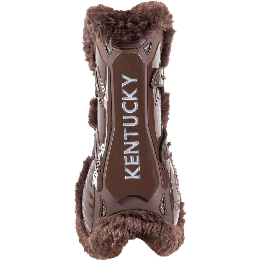 Kentucky Horsewear Protèges-Tendons Bamboo Elastic Vegan Sheepskin Marron/Marron