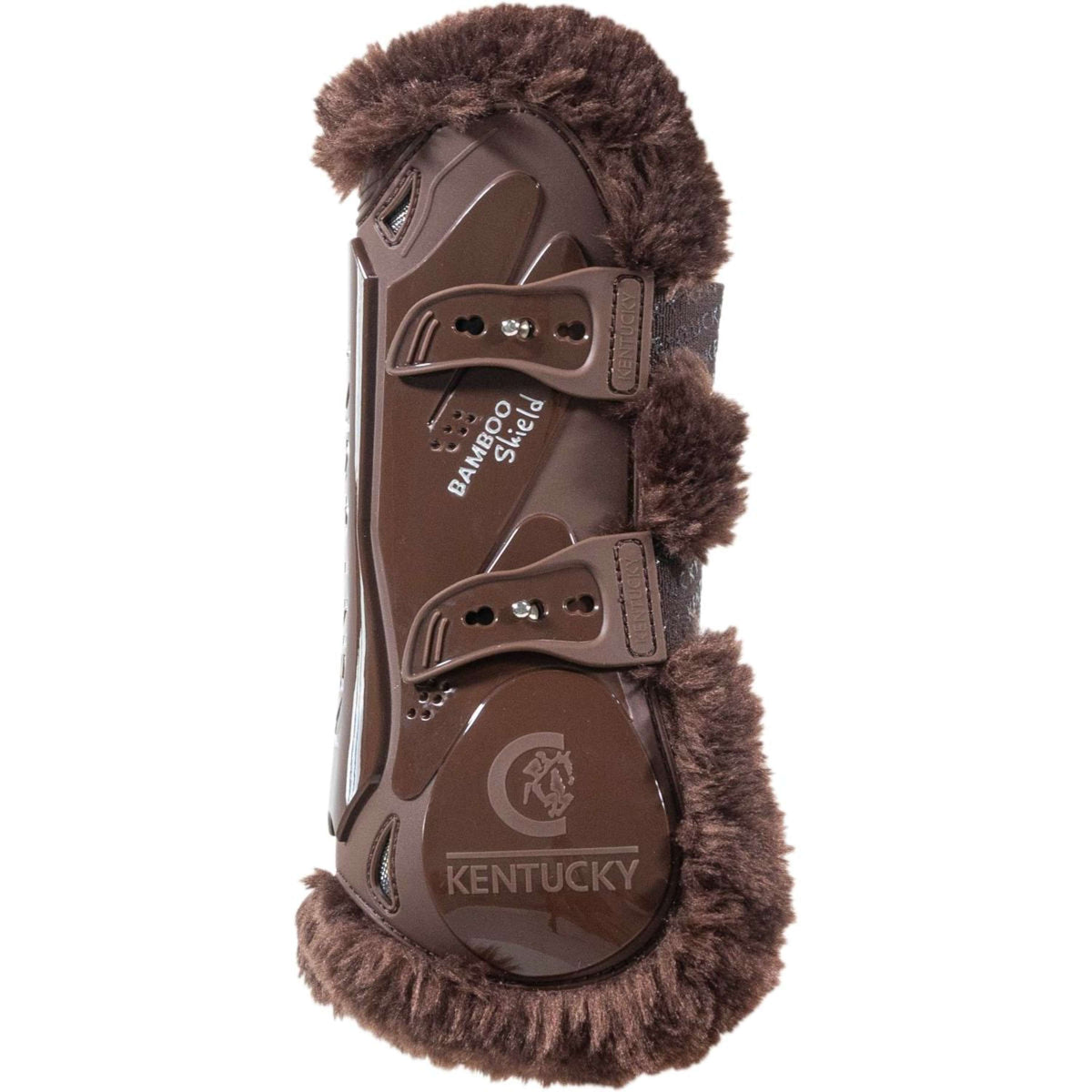 Kentucky Horsewear Protèges-Tendons Bamboo Elastic Vegan Sheepskin Marron/Marron