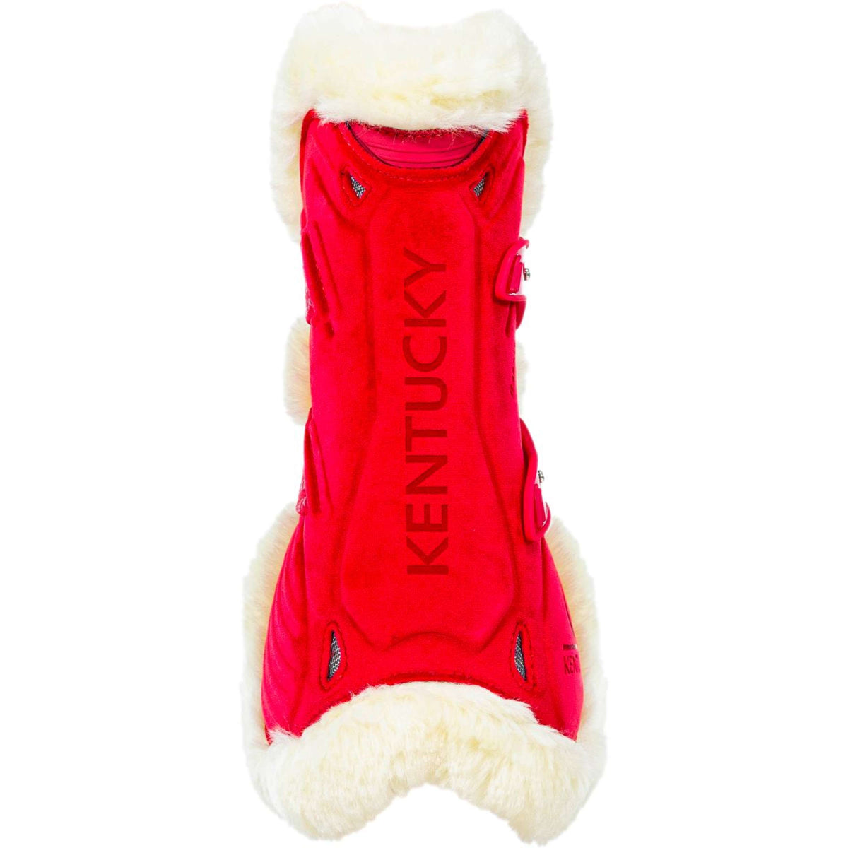 Kentucky Protèges-Tendons Bamboo Elastic Velvet Vegan Fourrure Rouge