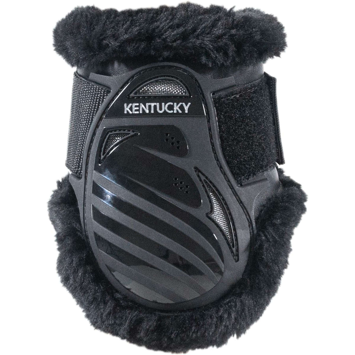 Kentucky Protège-Boulets Young Horse Vegan Sheepskin Noir/Noir