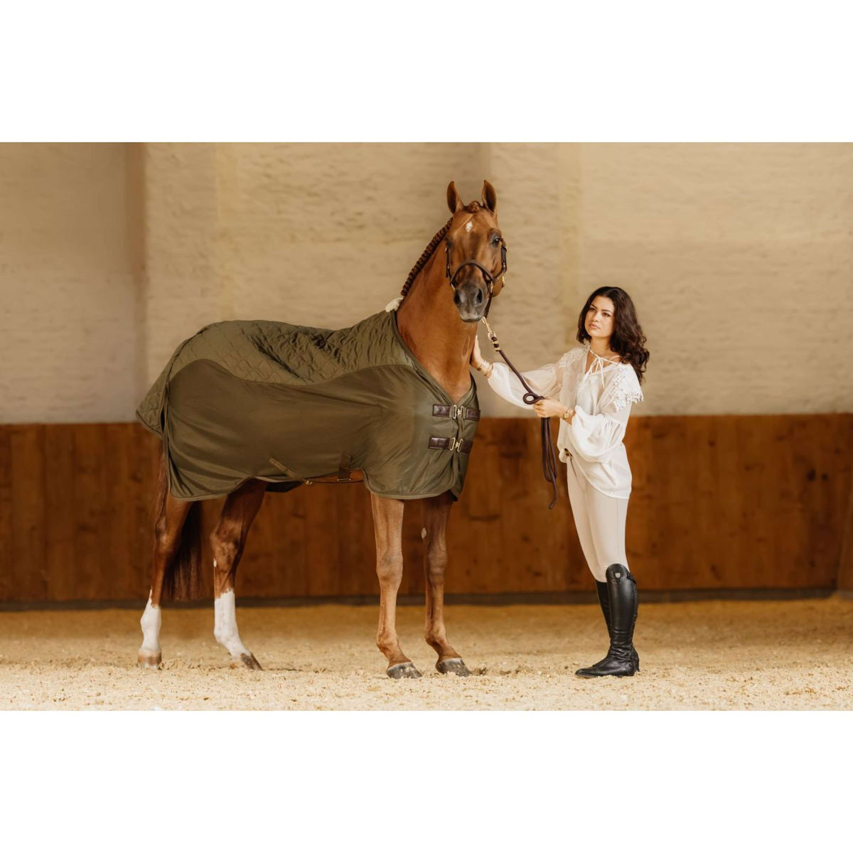 Kentucky Horsewear Couverture polaire plus fraîche Transport Pine Green