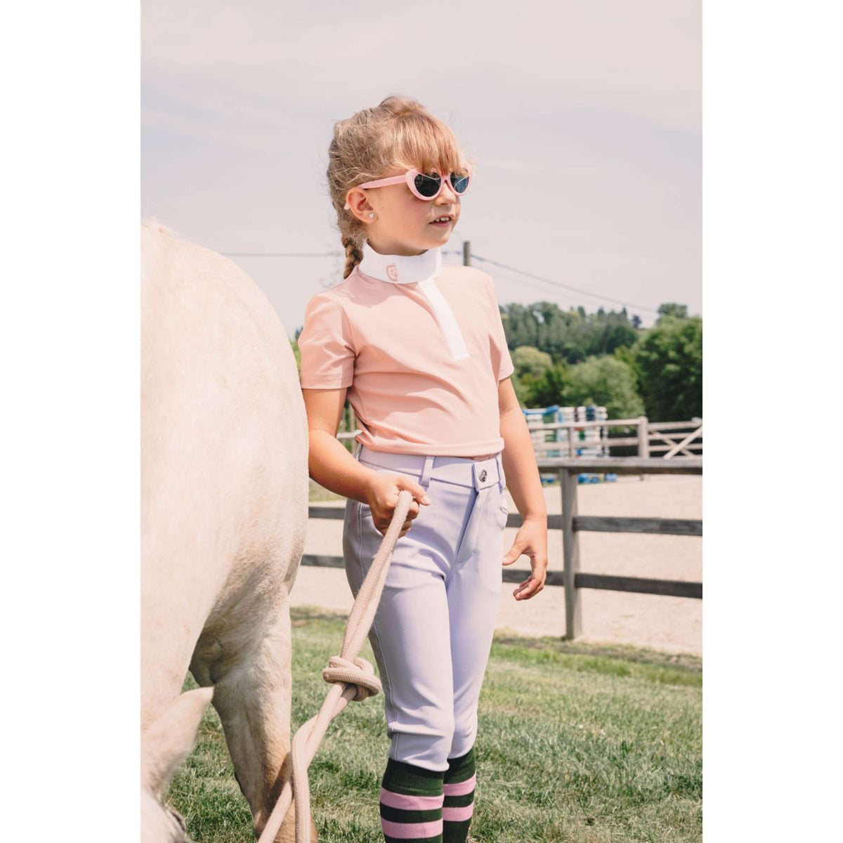 Kentucky Pantalon d'Équitation Miami City Knee Grip Girls Lilas