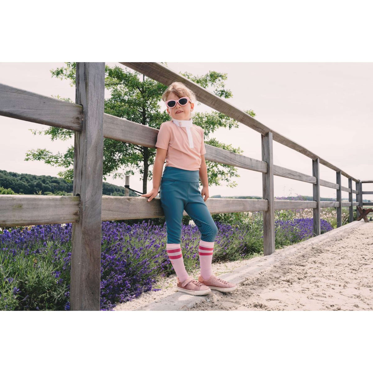 Kentucky Legging d'Équitation Miami Knee Grip Girls Émeraude