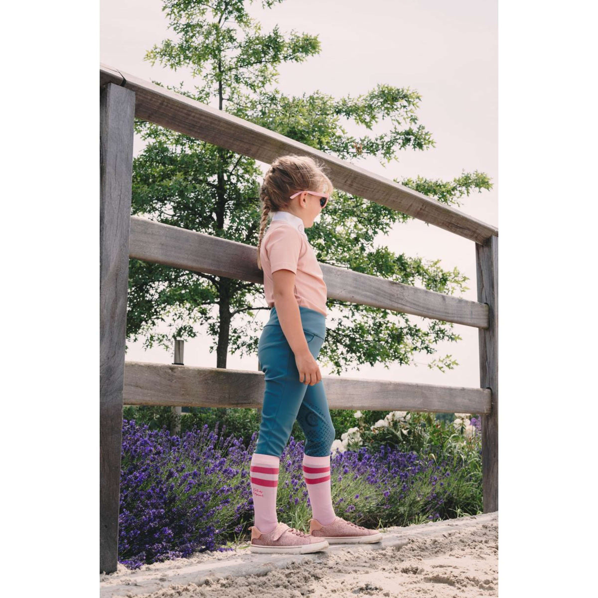 Kentucky Legging d'Équitation Miami Knee Grip Girls Émeraude