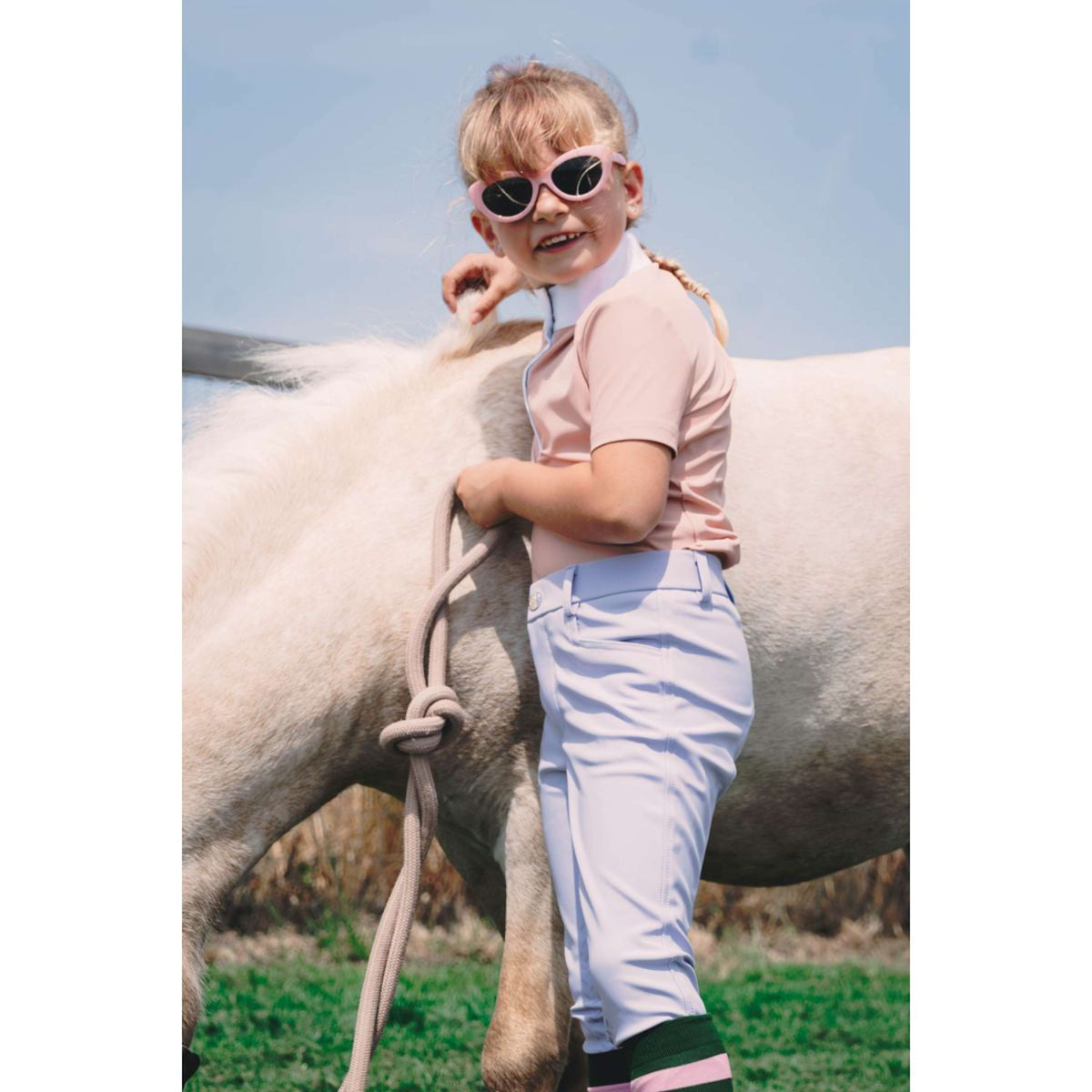 Kentucky Pantalon d'Équitation Miami City Knee Grip Girls Lilas