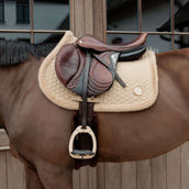 Kentucky Horsewear Tapis de Selle Fake Fur Onion Quilt de Saut Beige