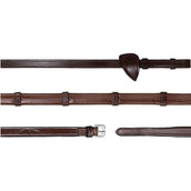 Dyon Rênes 7 Loops New English Collection 1/2 Caoutchouc Marron