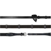 Dyon Rênes 9 Loops New English Collection 5/8 Caoutchouc Noir