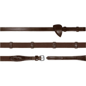 Dyon Rênes 9 Loops New English Collection 5/8 Caoutchouc Marron