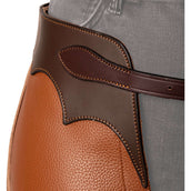 Dyon Longues Jambières en Cuir Standard Cognac