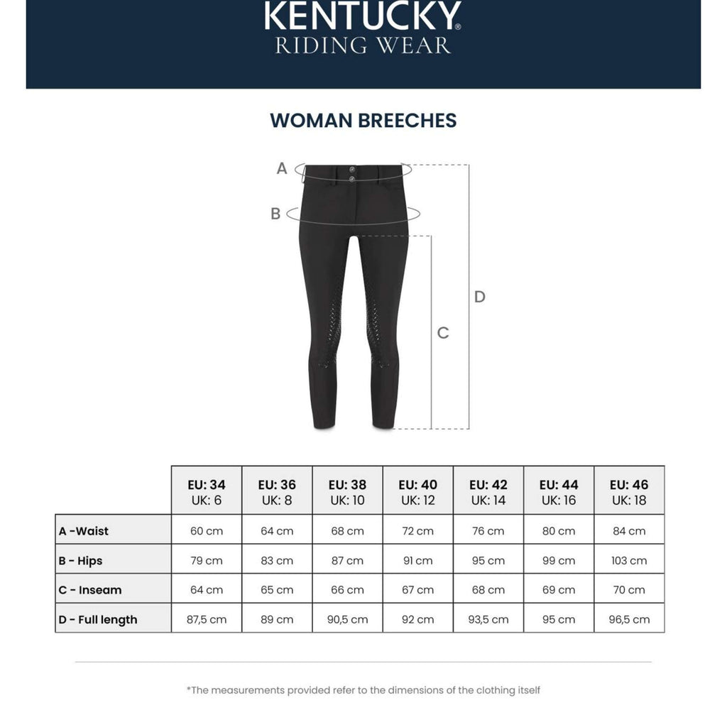 Kentucky Pantalon d'Équitation Miami Knee Grip Femme Blanc