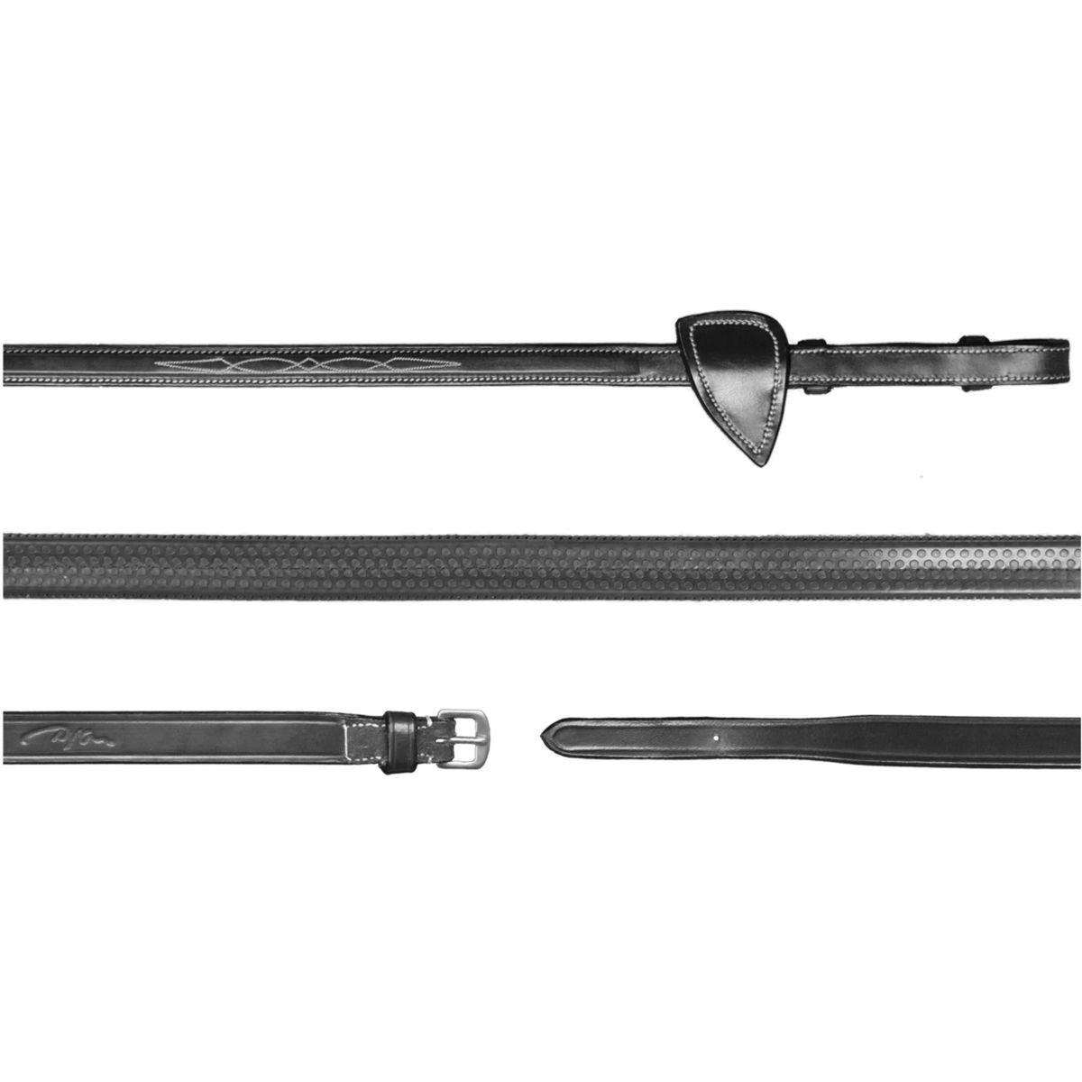 Dyon Rênes US Collection 1/2 Caoutchouc Noir