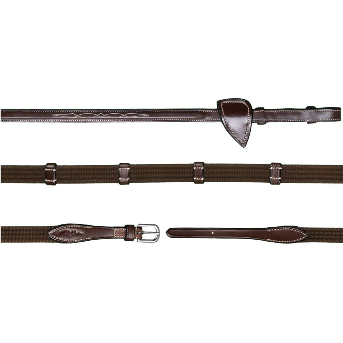 Dyon Rênes 9 Loops US Collection 5/8 Caoutchouc Marron