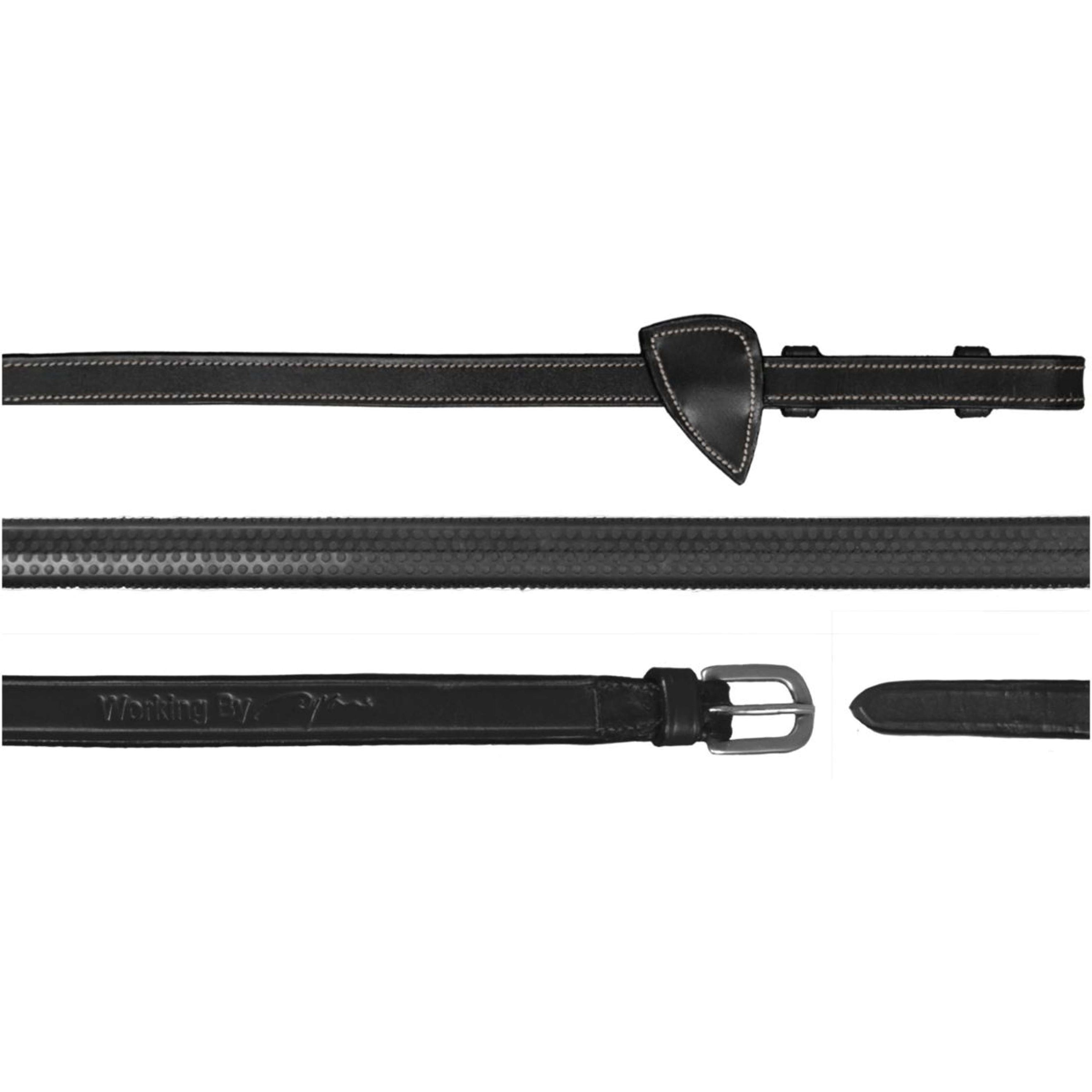 Dyon Rênes Working by Dyon 1/2 Caoutchouc Noir Dyon Rênes Working by Dyon 1/2 Caoutchouc Noir