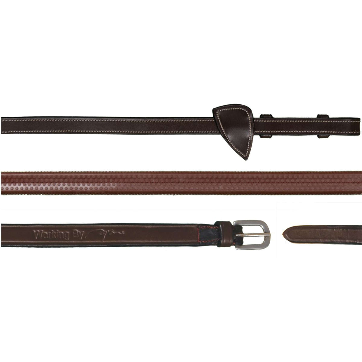 Dyon Rênes Working by Dyon 1/2 Caoutchouc Marron