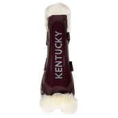 Kentucky Horsewear Protèges-Tendons Bamboo Elastic Vegan Sheepskin Bordeaux