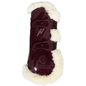 Kentucky Horsewear Protèges-Tendons Bamboo Elastic Vegan Sheepskin Bordeaux