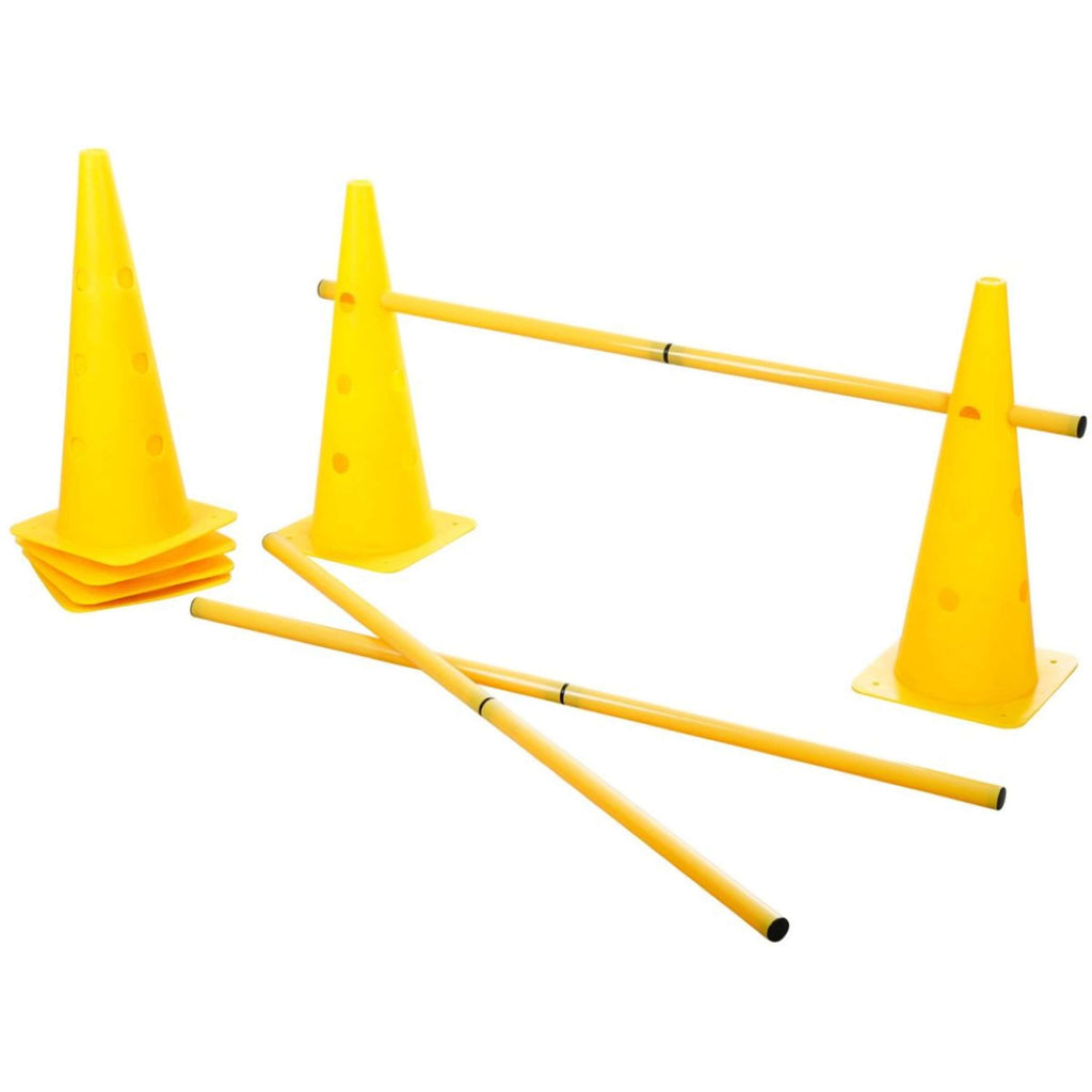 Kerbl Agilité Set Pylône 3 obstacles Rouge/Jaune