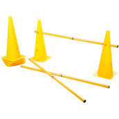 Kerbl Agilité Set Pylône 3 obstacles Rouge/Jaune