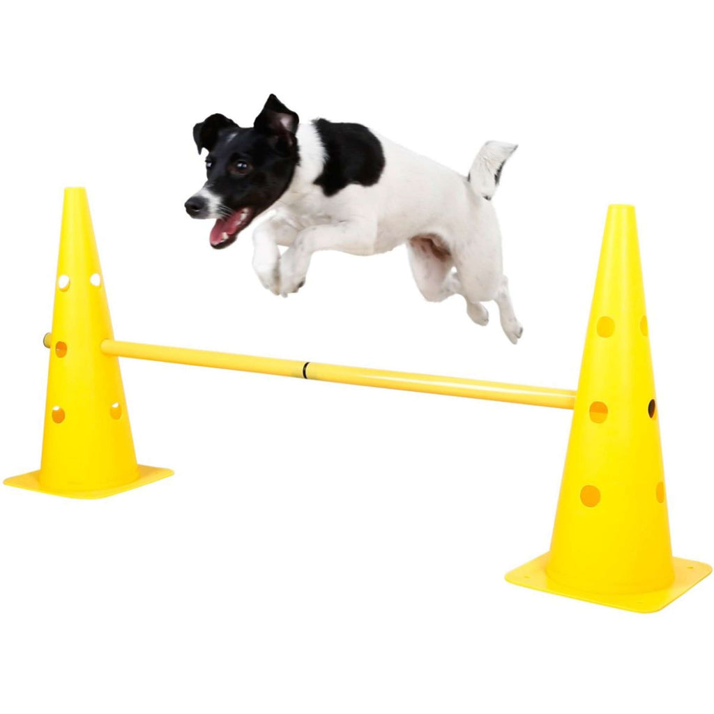 Kerbl Agilité Set Pylône 3 obstacles Rouge/Jaune