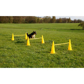 Kerbl Agilité Set Pylône 3 obstacles Rouge/Jaune