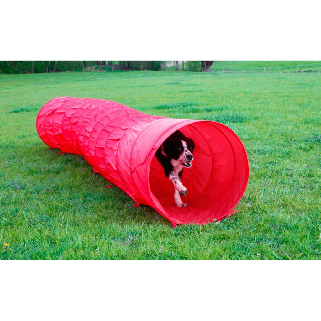 Kerbl Agilité Tunnel Chiens Rouge