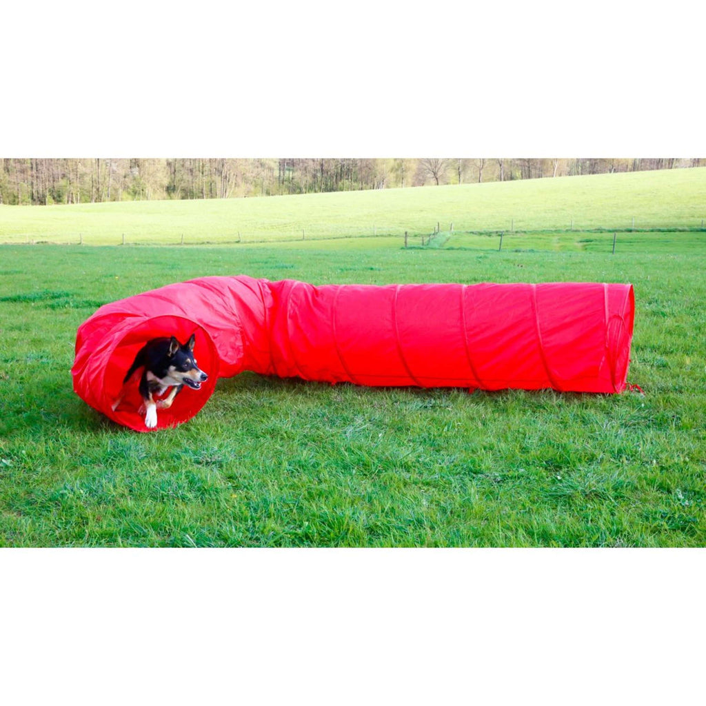 Kerbl Agilité Tunnel Chiens Rouge