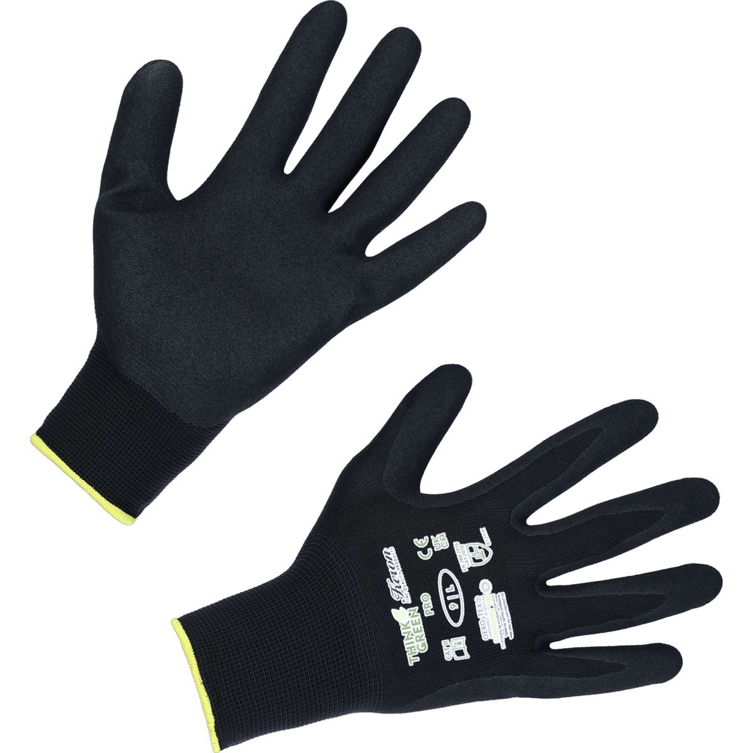 Kerbl Gants Thinkgreen Pro Noir