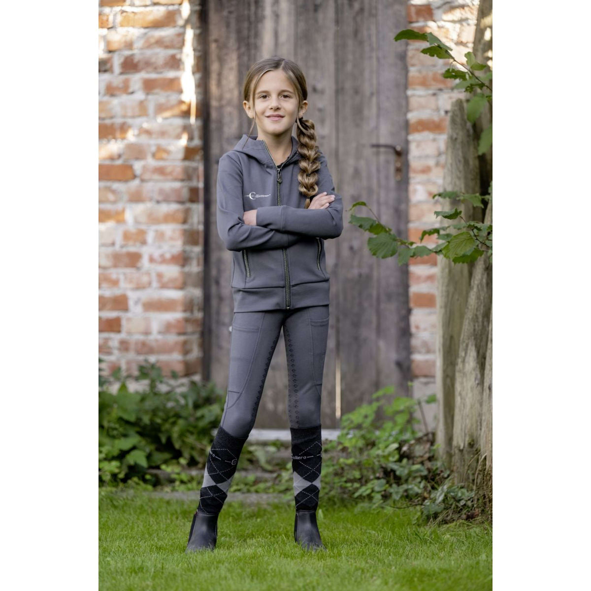 Covalliero Pantalon d'Équitation + Veste Kids Graphite