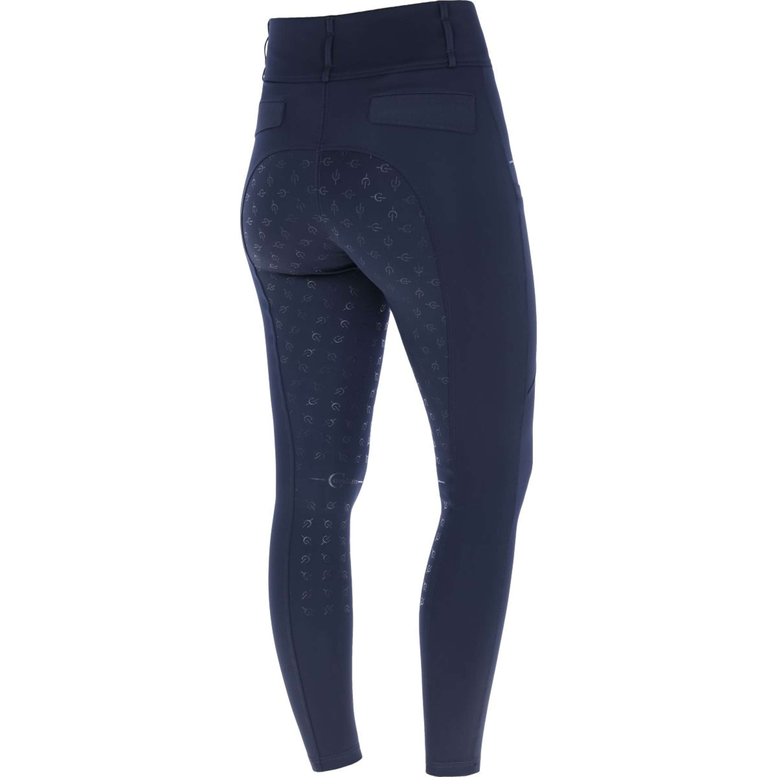 Covalliero Legging d'Équitation Highwaist Full Grip Marin foncé