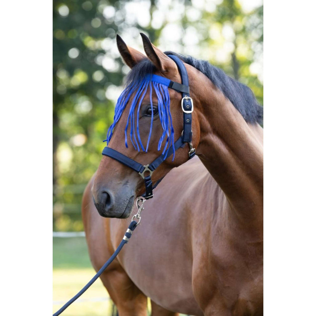 Kerbl Frange anti-mouches avec scratch Bleu