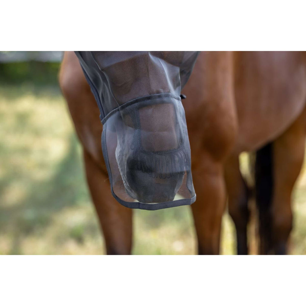 Kerbl Masque anti-mouches avec oreilles et nez Noir
